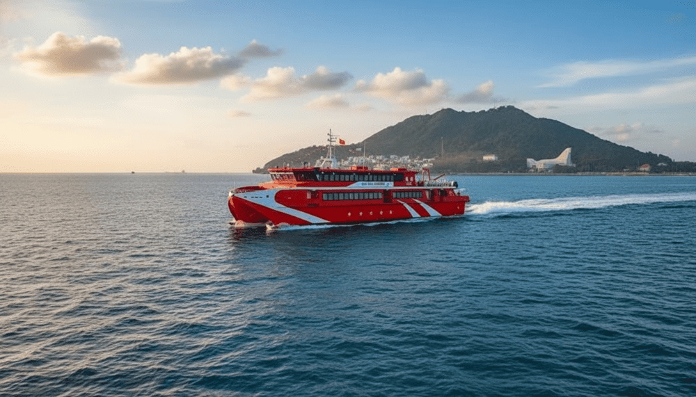 Di chuyển tới C&ocirc;n Đảo bằng t&agrave;u cao tốc